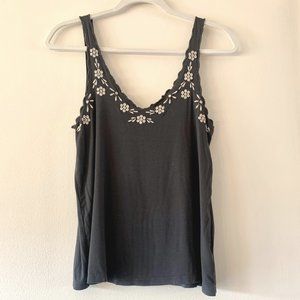 American Eagle  Soft & Sexy Charcoal Gray Tank Top Small